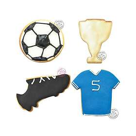 ScrapCooking Fotboll klistermärken Set 4 st.,
