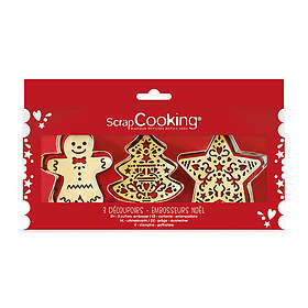 ScrapCooking Julskärarset m. Prägling 3 st,