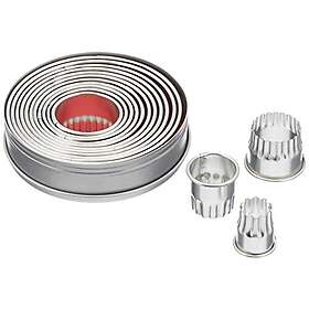 Städter Skärset 14 vågformade ringar Metall,