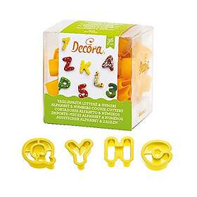 Decora Affischset Siffror och bokstäver 36 stycken 2cm,