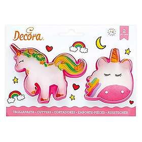 Decora Enhörning Utstickarset/kakmått 2 delar,