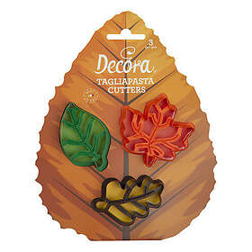 Decora Höstlöv klistermärke med. Prägling 3 delar,