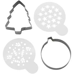 Wilton Julstämpel och mallar 4 stycken,