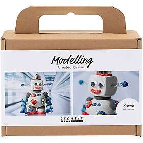 Adlibris Mini DIY Kit Modellera Robot Creativ Company