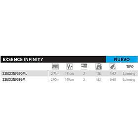 Shimano Fishing Exsence Infinity Spinnfiskespö