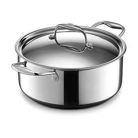 Hexclad "Dutch Oven" Non-Stick Gryta med stållock 4,7L