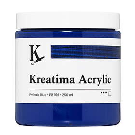 Kreatima Acrylic akrylfärg 250ml – Phthalo Blue PB 15:1