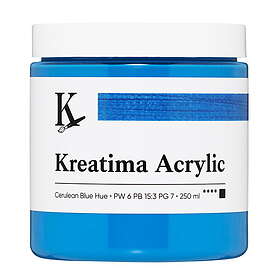 Kreatima Acrylic akrylfärg 250ml – Cerulean Blue Hue PW 6 PB 15:3 PG 7