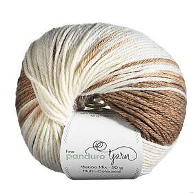 Merino Garn Mix Multi-Coloured 50g beige