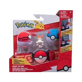 Pokémon Coffret Pokemon : Ceinture Du Dresseur Avec Great Ball Et Poké Ball Et Figurine 