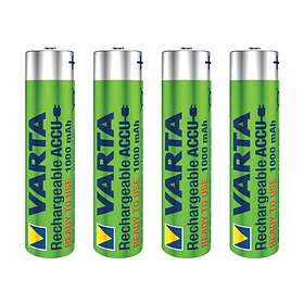 Varta Batteri Laddningsbara Alkaliska AAA 1000 mAh 4-Pack