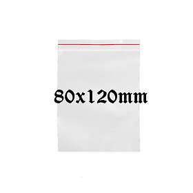Zip-lock-påsar 80x120mm, 100st