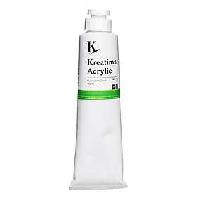 Kreatima Akrylmaling 120ml Fluorescent Green UV