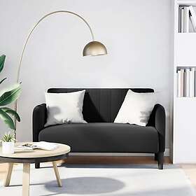 vidaXL Loveseat soffa svart 109 cm sammet