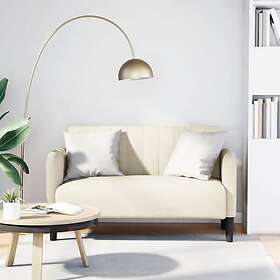 vidaXL Loveseat soffa creme 109 cm sammet
