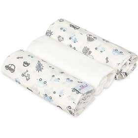 BabyMatex Muslin Design blöja Cars 3 st.