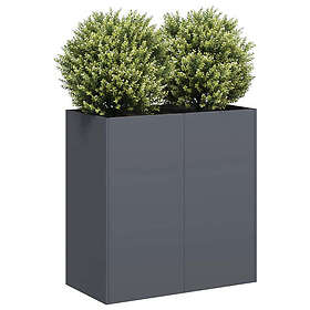 vidaXL Planter Pot Anthracite 80x40x80 cm Cold-rolled Steel