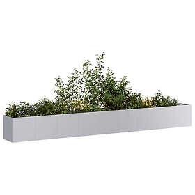 vidaXL Planter Box 360x40x40 cm Galvanized Steel