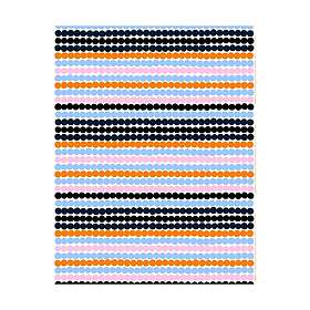 Marimekko Räsymatto tyg White-light blue-orange-pink