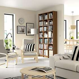 IKEA BILLY bokhyllekomb med påbyggnadsdelar 120x28x237 cm