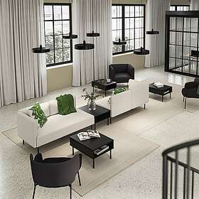 IKEA LILLEHEM 4-sitsig modulsoffa med sidobord Bredd: 346 cm