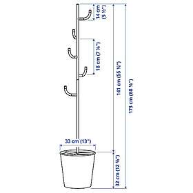 IKEA ÄLGANÄS klädhängare 173x33 cm