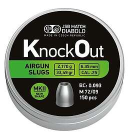 JSB KO Slugs 6,35mm 2,170g 150st