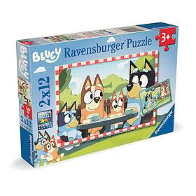 Ravensburger Barnpussel Bluey, 2x12 bitar