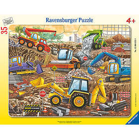 Ravensburger Barnpussel Working Hard 35 bitar ram pussel