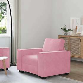 vidaXL Soffstol rosa 59 cm sammet