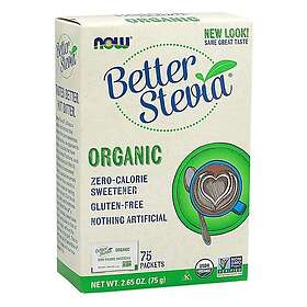 Now Foods Better Stevia Packets, Organic 75 packets