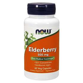 Now Foods Elderberry, 500mg 60 vcaps