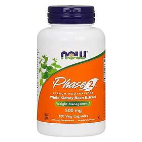 Now Foods Phase 2 White Kidney Bean Extract, 500mg 120 vcaps