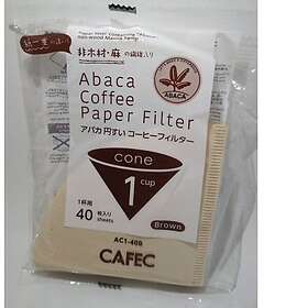 Cafec ABACA Cone-Shaped Kaffekopp 1 Kopp 40-pack