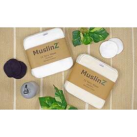 MuslinZ Bamboo Cotton Terry Wipes oblekta 12 st