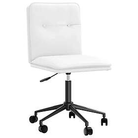 vidaXL Matstol vit konstläder