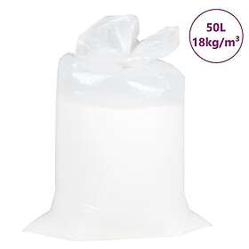 vidaXL Sittsäck fyllning EPS 50l vit 18kg/m³