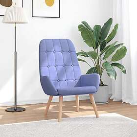 vidaXL Avslappnande stol Jeans i blått tyg