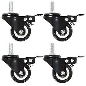 vidaXL Swivel Castor Wheels with Brakes 12 st 50 mm