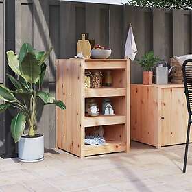 vidaXL Köksskåp för utomhusbruk 55x55x92 cm massiv furu