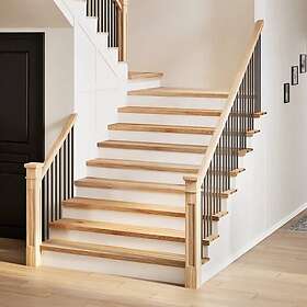 vidaXL Trappstegsmattor 4 pcs obehandlad 120x25x2 cm massiv ek