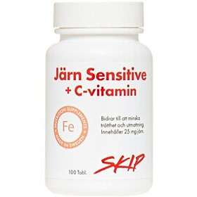 Skip Järn Sensitive C-vitamin 100 tabletter