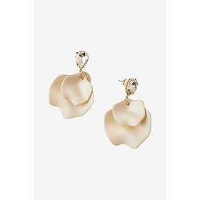 BOW19 Details Leaf Earrings CZ