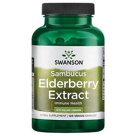Swanson Sambucus Elderberry Extract 120 Vege Capsules