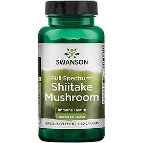 Swanson Shiitake Mushroom, 500mg 60 caps