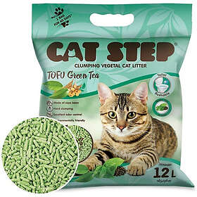 Cat Step Kattsand av Sojabönor Green tea 12L