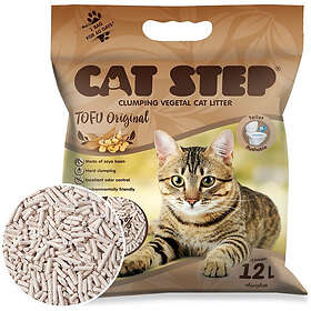 Cat Step Kattsand av Sojabönor Original 12L