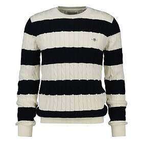 Gant Striped Cotton Cable C-Neck (Herr)