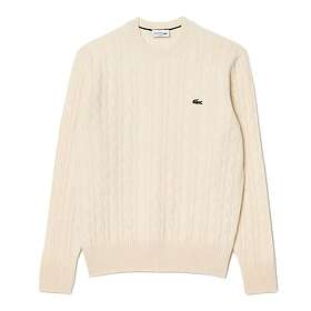 Lacoste Cable Knit Carded Wool Crew Neck Sweater (Herr)
