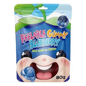 Peelable Gummy Blueberry Gelégodis 80 gram